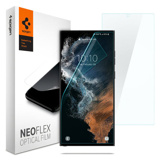 Spigen Neo Flex Screen Protector for Samsung Galaxy S22 Ultra 5G S908, HydroGel, Set 2 pieces AFL04137 